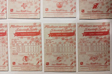 Load image into Gallery viewer, 1995-96 Kraft Dinner Hockey Hand Cut Collectors 3 1/2 x 5 1/4" Cards Lot of 24