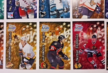 Load image into Gallery viewer, 1995-96 Kraft Dinner Hockey Hand Cut Collectors 3 1/2 x 5 1/4" Cards Lot of 24