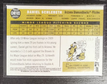 Load image into Gallery viewer, 2009 Topps Heritage Chrome Daniel Schlereth Black Refractor SSP 57/60 CHR102