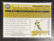 Load image into Gallery viewer, 2009 Topps Heritage Chrome Vin Mazzaro Black Refractor SSP 20/60 CHR128