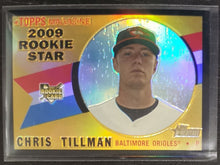 Load image into Gallery viewer, 2009 Topps Heritage Chrome Chris Tillman Black Refractor SSP 17/60 CHR199