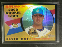 Load image into Gallery viewer, 2009 Topps Heritage Chrome David Huff Black Refractor SSP 51/60 CHR133