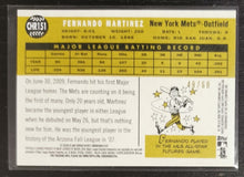 Load image into Gallery viewer, 2009 Topps Heritage Chrome Fernando Martinez Black Refractor SSP 49/60 CHR151