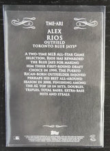 Load image into Gallery viewer, 2009 Topps Heritage Mayo Alex Rios Baseball Card TME-ARI