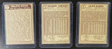 Load image into Gallery viewer, 1968 O-Pee Chee OPC Yankees Lot #138 Amaro #47 Houk #89 Gibbs