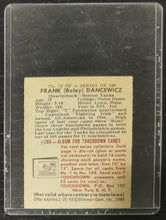 Load image into Gallery viewer, 1948 Bowman Frank Boley Dancewicz Football Card #74 VG-EX