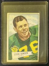 Load image into Gallery viewer, 1952 Bowman Steve Dowden Football Card #40