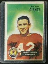 Load image into Gallery viewer, 1955 Bowman Charley Conerly Football Card #16