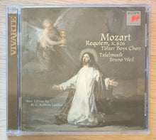 Load image into Gallery viewer, MOZART: Requiem K.626 CD Tolzer Boys Choir, Tafelmusik, Bruno Weil (2000) SEALED