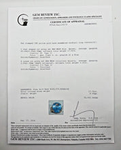 Load image into Gallery viewer, 14K Yellow Gold Hand Assembled Cocktail Ring w/ Man Made Blue Spinel Certified