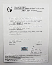 Load image into Gallery viewer, 10K Yellow and White Gold Hand Assembled Amethyst, Topaz, Diamond Ring Certified