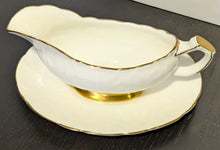 Load image into Gallery viewer, 1970s Aynsley Golden Crocus Gravy Boat & Stand