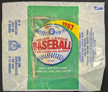 Load image into Gallery viewer, 1987 Topps Baseball Card Box And 9 Wax Card Wrappers
