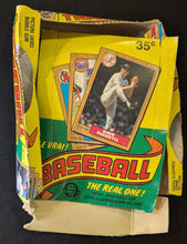 Load image into Gallery viewer, 1987 Topps Baseball Card Box And 9 Wax Card Wrappers