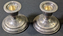 Load image into Gallery viewer, Vintage Pair of BIRKS Silver Regency Plate Candlesticks
