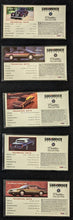 Load image into Gallery viewer, Car And Driver The Cadillac Collection 15 Picture Spec Card Set