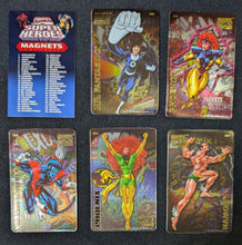 Load image into Gallery viewer, 1996 Marvel Super Heroes Magnets - 5 Magnet Deck