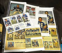 Load image into Gallery viewer, 1956-1960: Vintage Football Newspaper Scrap Collection of 16 pages, in Binder