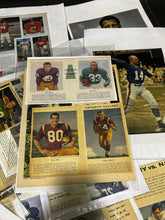 Load image into Gallery viewer, 1956-1960: Vintage Football Newspaper Scrap Collection of 16 pages, in Binder