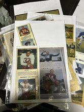 Load image into Gallery viewer, 1956-1960: Vintage Football Newspaper Scrap Collection of 16 pages, in Binder