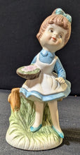 Load image into Gallery viewer, Girl Figurine with Flower Basket