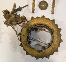 Load image into Gallery viewer, Vintage 1872 Ornate Hanging Oil Lamp Frame Parts