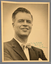 Load image into Gallery viewer, G. Mennen Williams Signed Photo – MI Governor, JFK Admin, Bow Tie – To Don Mitch