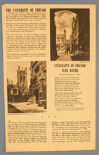 Load image into Gallery viewer, 1940s Univ. of Chicago Brochure + The Twilight A la Carte Dinner Menu
