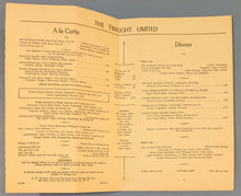 Load image into Gallery viewer, 1940s Univ. of Chicago Brochure + The Twilight A la Carte Dinner Menu
