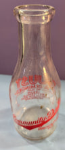 Load image into Gallery viewer, Vintage Glass Milk Bottle - Cream Buttermilk Chocolate Orangeade