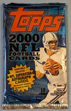 Load image into Gallery viewer, 2000 Topps NFL Football Card Pack - Peyton Manning - 10 Cards SEALED