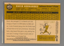 Load image into Gallery viewer, 2009 Topps Heritage Chrome Baseball Rookie Card - David Hernandez - CHR183 (C)