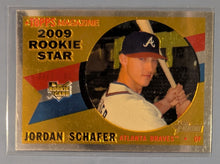 Load image into Gallery viewer, 2009 Topps Heritage Chrome Baseball Rookie Card - Jordan Schafer - CHR186 (C)