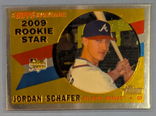 Load image into Gallery viewer, 2009 Topps Heritage Chrome Baseball Rookie Card - Jordan Schafer - CHR186 (B)
