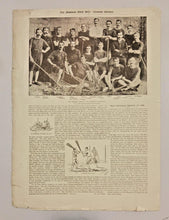 Load image into Gallery viewer, 1900s Article on Canada's National Game Champion Teams of 1886 Lacrosse
