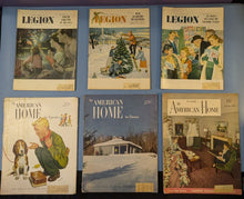 Load image into Gallery viewer, Lot of 11 Vintage American Legion & The American Home Magazines 1940s-1950s
