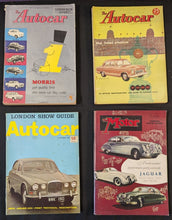 Load image into Gallery viewer, Lot of 4 Vintage Autocar & The Motor Car Magazines 1950s 1960s