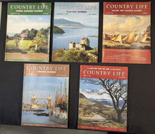 Load image into Gallery viewer, Lot of 5 Vintage Country Life Magazines 1966 & 1975 Various Issues