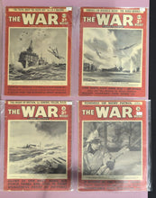 Load image into Gallery viewer, Lot of 4 Vintage "The WAR" Weekly Magazines - #6, #8, #10, #18