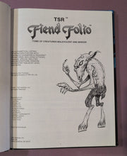 Load image into Gallery viewer, 1981 TSR Fiend Folio Advanced D&D Tome of Creatures Malevolent & Benign