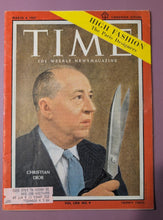 Load image into Gallery viewer, Time Magazine March 4 1957 Christian Dior Canadian Edition High Fashion