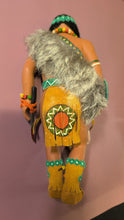 Load image into Gallery viewer, Vintage Native American Style Doll with Fur & Beaded Outfit Made in Canada