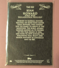 Load image into Gallery viewer, 2009 Topps Heritage Mayo Ryan Howard TME-RH Phillies Baseball Card