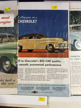 Load image into Gallery viewer, Lot of 10 Vintage Chevrolet Magazine Print Ads - Various Models & Years