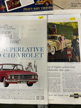 Load image into Gallery viewer, Lot of 10 Vintage Chevrolet Magazine Print Ads - Various Models & Years
