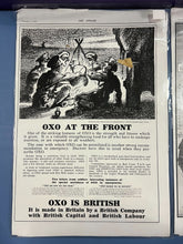 Load image into Gallery viewer, Vintage OXO Ads "The Sphere" Magazine 1914 & 1917 WW1 Era Lot of 2