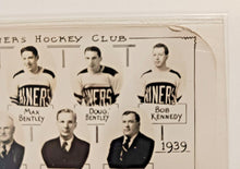 Load image into Gallery viewer, 1938 Drumheller Miner's Hockey Club Team Issued Portraits Card