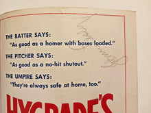 Load image into Gallery viewer, 1949 Red Sox Washington Baseball Program signed by John Pesky