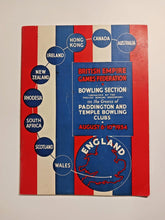 Load image into Gallery viewer, 1934 Lawn Bowls British Empire Game Program Paddington & Temple Bowling Clubs