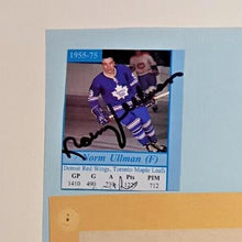 Load image into Gallery viewer, Norm Ullman Beehive w/ two signed card cut outs Hockey